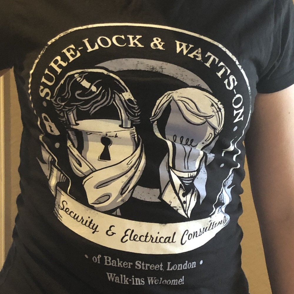 TeeFury Sherlock Tee (Medium Female Cut)
